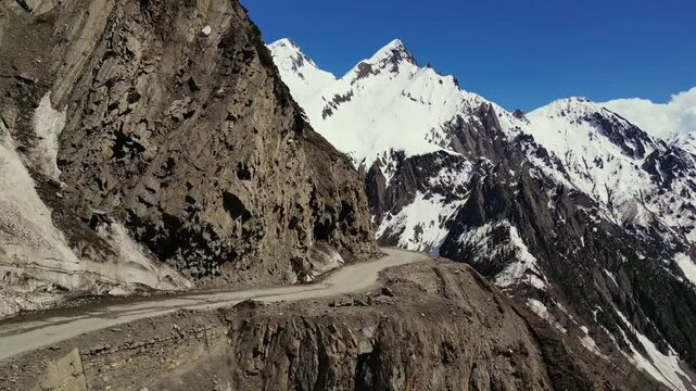 Aerial footage of Zojila Pass &mdash; where danger meets breathtaking scenery.