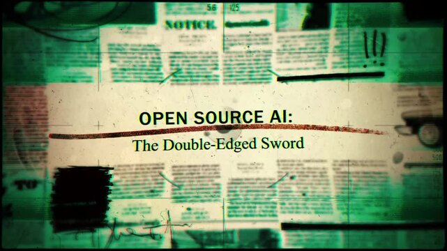 Open Source AI The Double-Edged Sword Newspaper Style Headline Titles