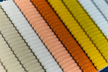 Colorful Corduroy Fabric Swatches