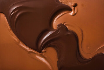 Swirls of Rich Dark and Milk Chocolate