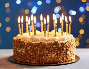 Birthday cake with candles (1)