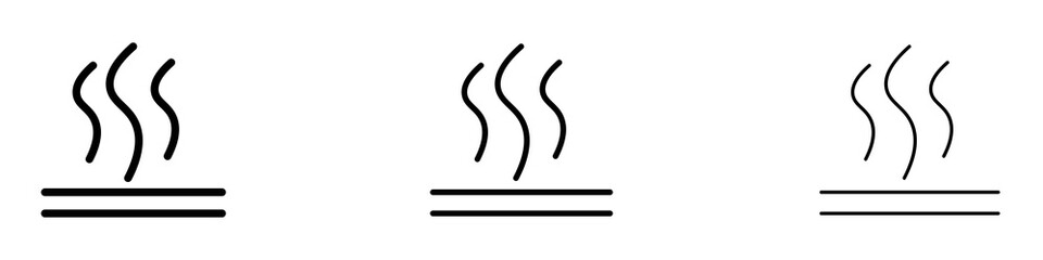 Obraz premium Heat icons. Thin linear graphic pictogram for website