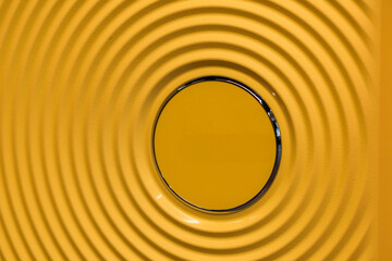 Abstract Yellow Background with Curved Parallel Lines