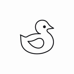 sitting duck icon sign vector