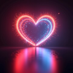 abstract background with heart