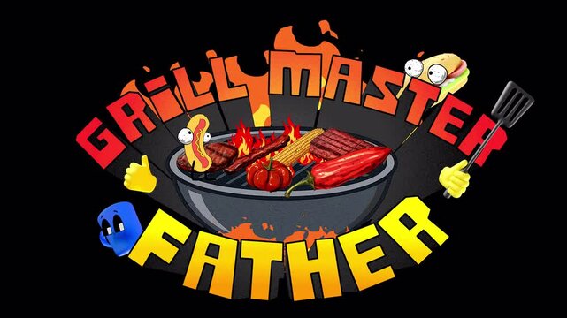 Grill Master Father Title &ndash; BBQ Theme