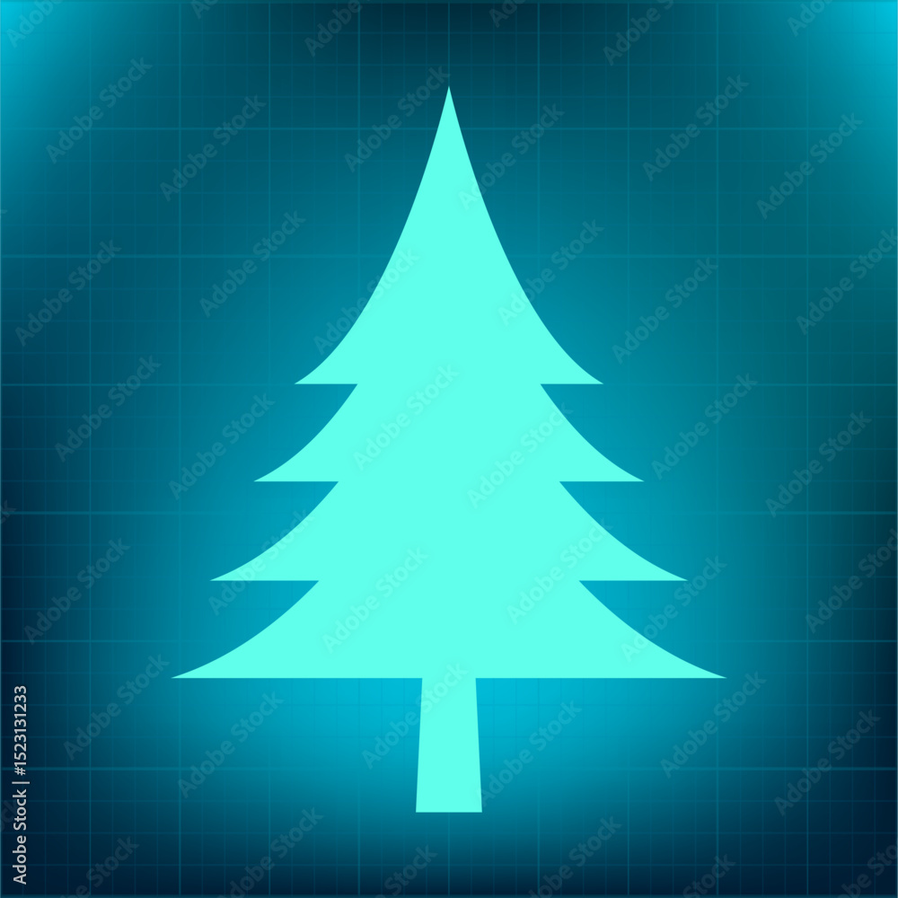 Poster vector icon on a blue background with a gradient