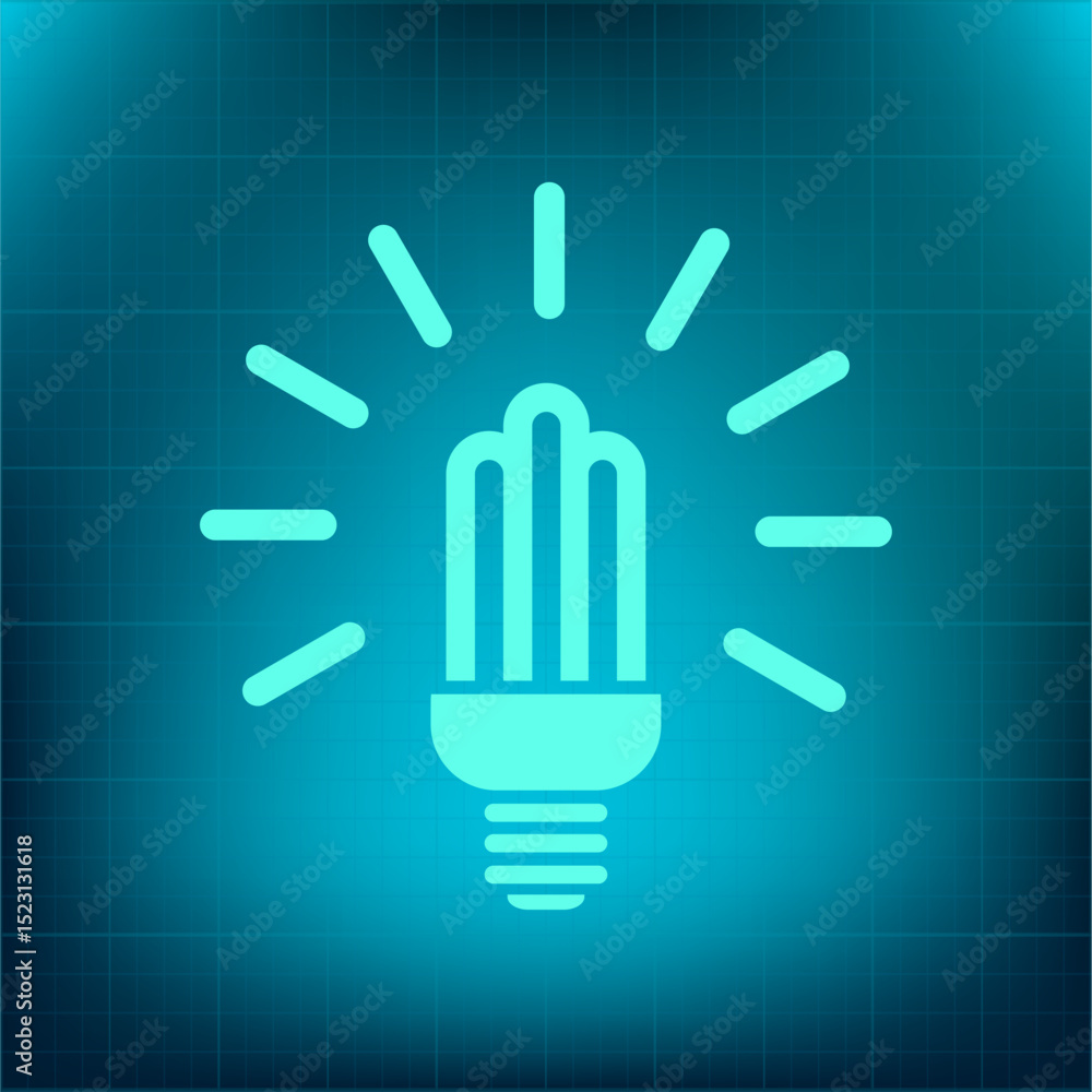 Poster vector icon on a blue background with a gradient