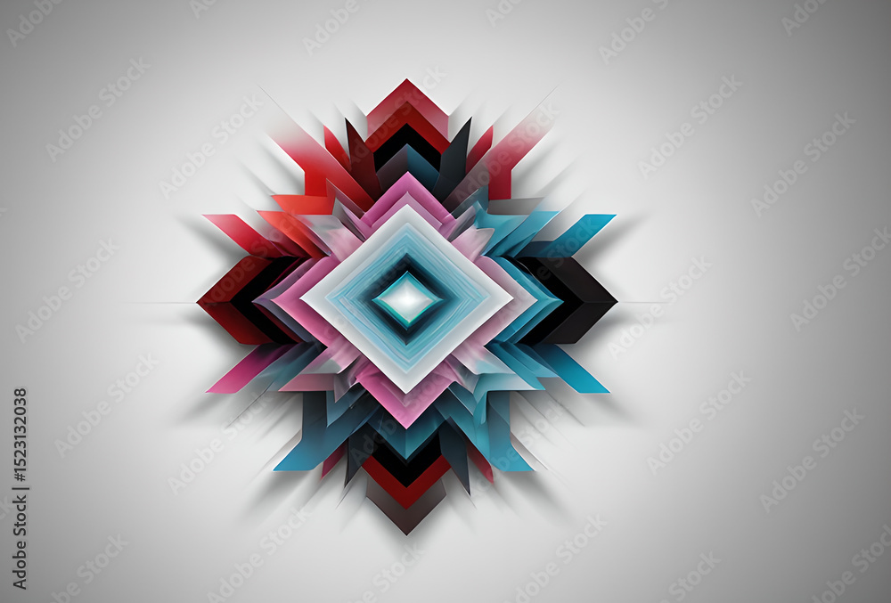 Poster visual stylish and bright effect beautiful shapes explosion flash display of light erupts with dynam