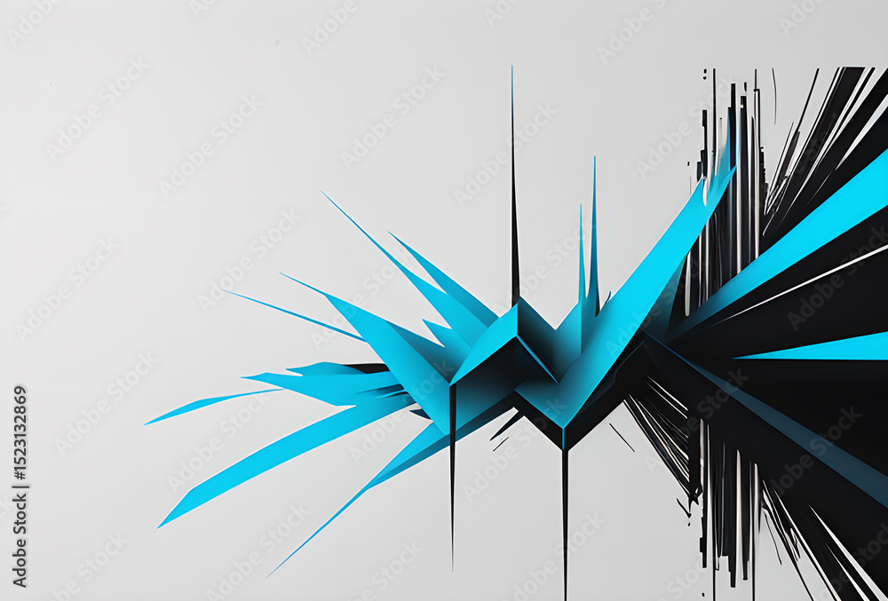 Poster visual stylish and bright effect beautiful shapes explosion flash display of light erupts with dynam
