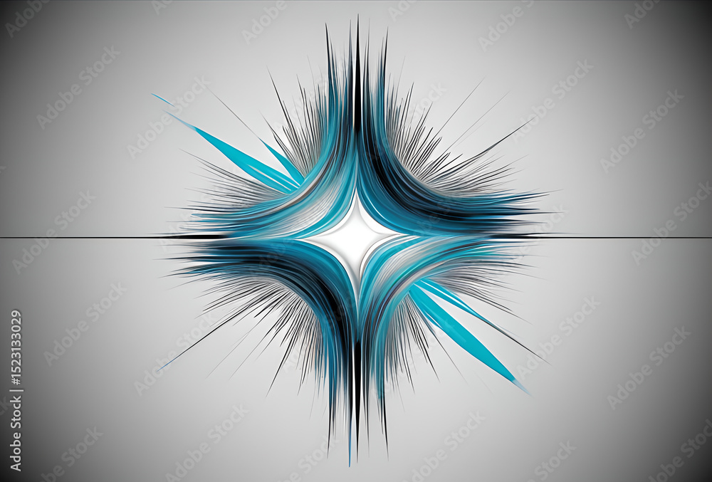 Poster visual stylish and bright effect beautiful shapes explosion flash display of light erupts with dynam
