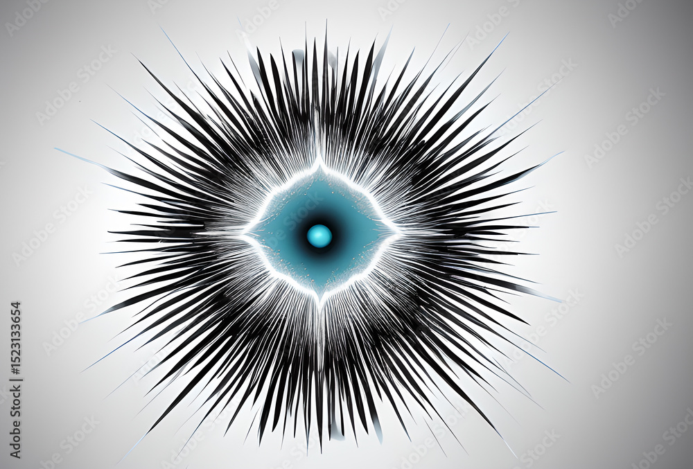 Poster visual stylish and bright effect beautiful shapes explosion flash display of light erupts with dynam