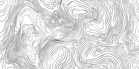 Minimalist Topographic Line Seamless Pattern. Abstract Contour Map Vector Design for trendy design, textile, packaging, fabric, wallpaper, branding, stationery, wrapping paper interior decor