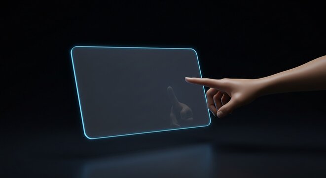 Innovative Futuristic Interface Exploring the Next Generation of Touchscreen Technology