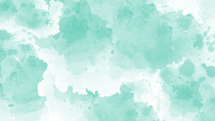 Obraz premium Hand painted watercolor splatter with blue sky effect and subtle textured background