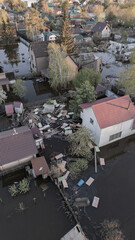 Floods and cyclone, global warming. Climate change,natural disasters the tsunami of nature.The...