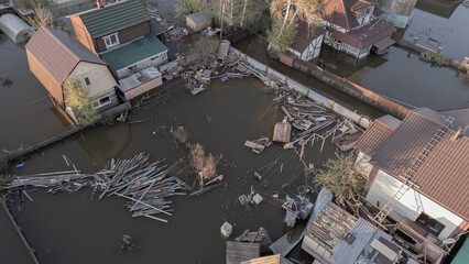 Floods and cyclone, global warming. Climate change,natural disasters the tsunami of nature.The...