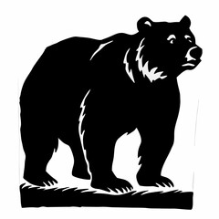 Fototapeta premium vector illustration of a bear