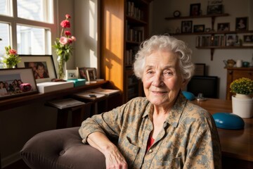 An elderly woman's cozy room: filled with memories and love