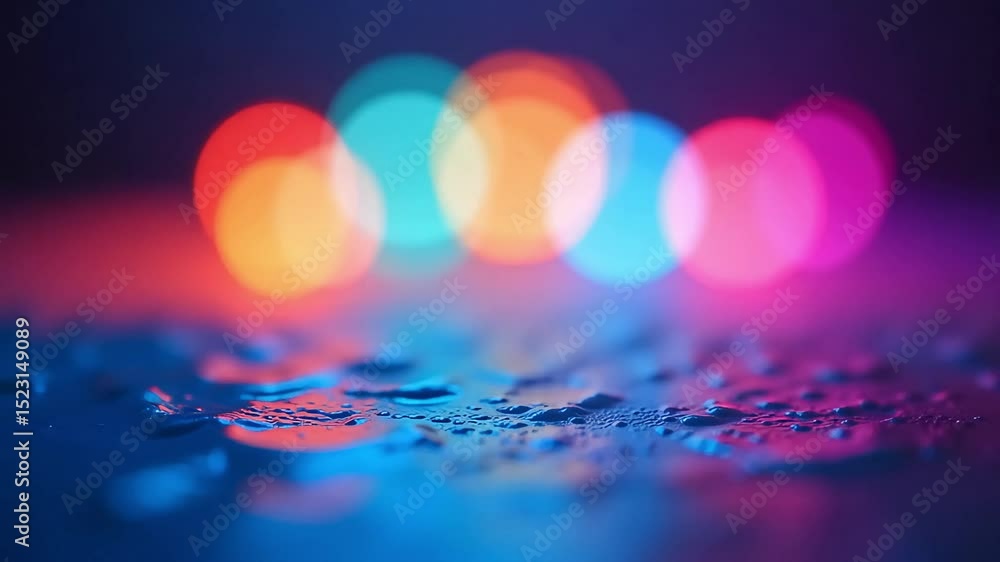 Poster abstract blurred multicolored lights on gradient background