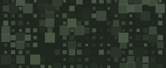 Abstract Geometric Squares Background in Green Tones