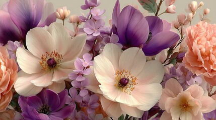   Pink-purple flower cluster at photo's center, framed by pink-purple background