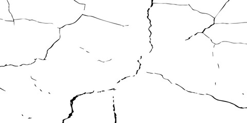 A close-up, high-contrast black and white photograph showcasing a network of intricate cracks, resembling a dried-up surface, shattered glass, or a distressed texture. The lines are sharp and angular.
