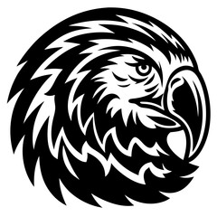 Obraz premium Majestic Eagle Head Illustration