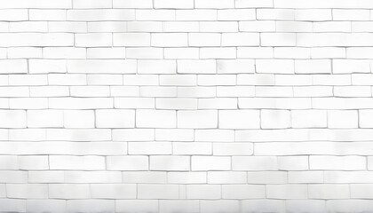 Naklejka premium Sleek white-gray concrete stone textured wall tiles panoramic backdrop banner, hand-drawn digital illustration. White tone