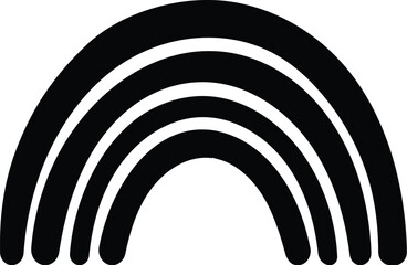 Obraz premium Rainbow hand drawing element