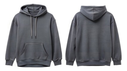 Charcoal Grey Oversized Hoodie With Soft Fabric Finish