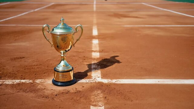 Trophy in a tennis tournament.