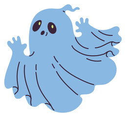 Cute ghost vector illustration