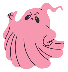 Cute ghost cartoon vector illustration