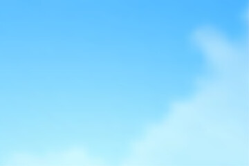 A clear blue sky with fluffy white clouds on a bright summer day.