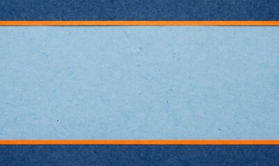 Fototapeta premium Minimal background featuring denim blue paper textures with orange stripe accents. Ideal for modern branding, fashion visuals, product packaging, label design, or contemporary print materials.