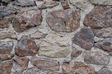 Old Rough Stone Wall Texture – Natural Masonry Background for Architectural Design