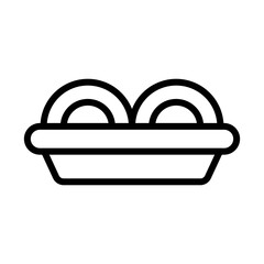 Pasta Plate Dish Icon Vector