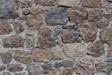 Old Rough Stone Wall Texture – Natural Masonry Background for Architectural Design