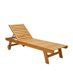 Sun lounger isolated on white background