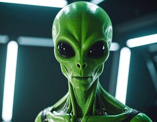 Close Alien Face  
