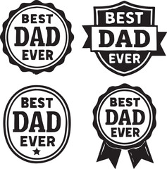 Best dad ever Vector illustration