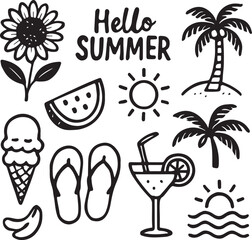 ice cream icons Vector illustration