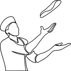 Hot dog vendor juggling hot dogs. Energetic food vendor tosses hot dogs high in air.  Skillful hot dog vendor performance for street food festival promotion.