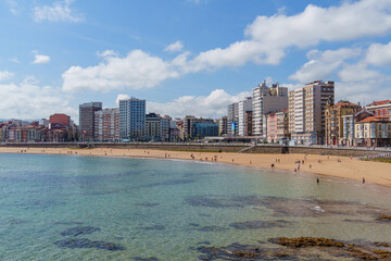 Naklejka premium Gijon in Spanien