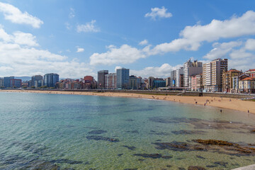 Naklejka premium Gijon in Spanien