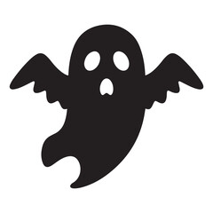 Halloween Funny Ghost vector icon