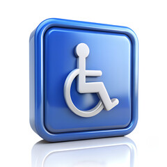 Wheelchair Accessible Icon isolated on transparent background