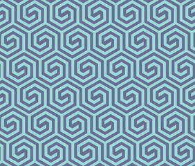Seamless abstract geometric pattern from hexagonal shapes and lines -vector eps8
