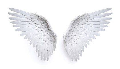 Obraz premium Pair of white angel wings